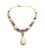 Early 21st Century Bochic "Capri" Red Ruby & Fire Opal Necklace Set In 18K Gold & Silver For Sale - Image 5 of 11