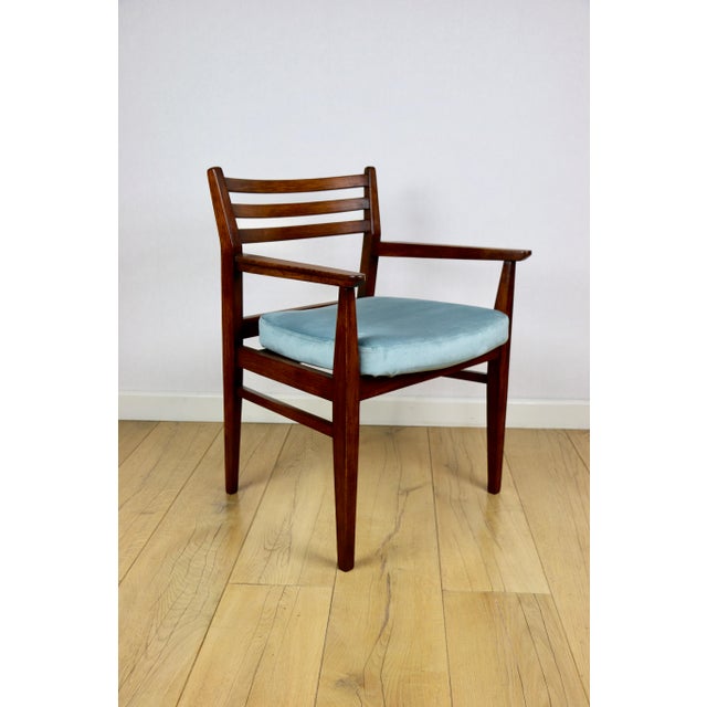 Vintage Office Armchair in Sea Turquoise, 1970s For Sale - Image 13 of 13