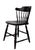Wood Vintage Windsor Style Spindle-Back Dining Chairs in Black Oak, 1960, Set of 6 For Sale - Image 7 of 12