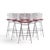 Harry Bertoia for Knoll Mid Century Chrome Bar Stools - Set of 6 Each stool measures: 21 wide x 22 deep x 41.25 inches...
