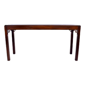 English Chippendale Mahogany Fret Work Console Table