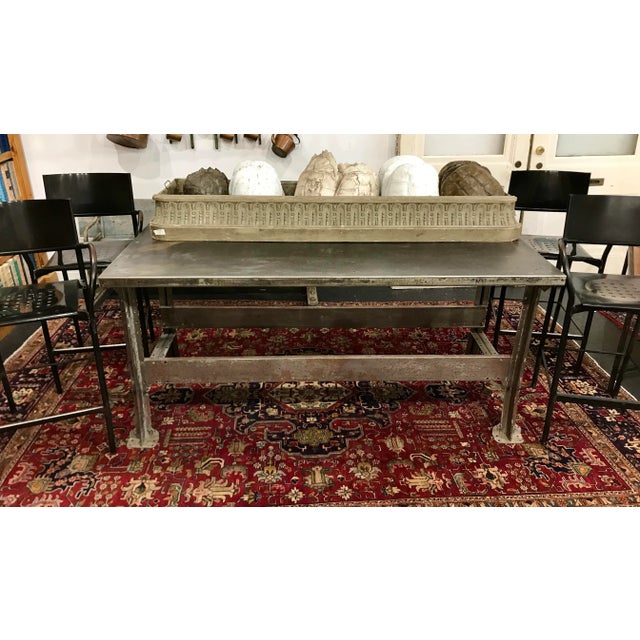 1940s Industrial Steel/Metal Worktable For Sale In Raleigh - Image 6 of 8