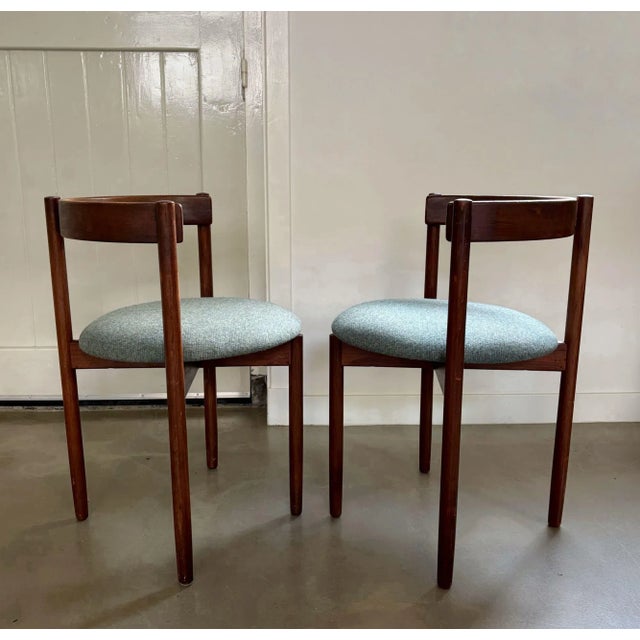 Wood Danish Chairs by Hugo Frandsen for Børge M. Søndergaard, 1960s, Set of 2 For Sale - Image 7 of 15