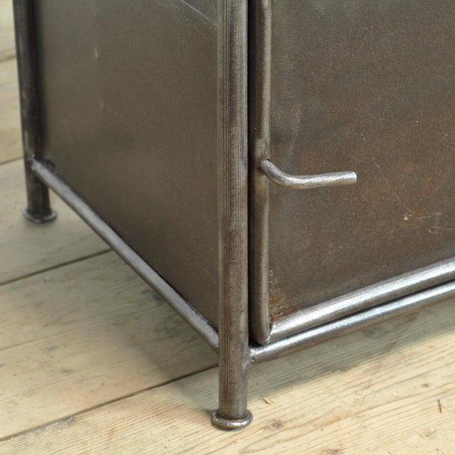 Vintage Iron Bedside Table, 1910s For Sale - Image 10 of 12