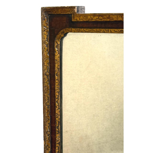 Antique Georgian Walnut and Gilt Wall Mirror, 1720 For Sale - Image 4 of 11