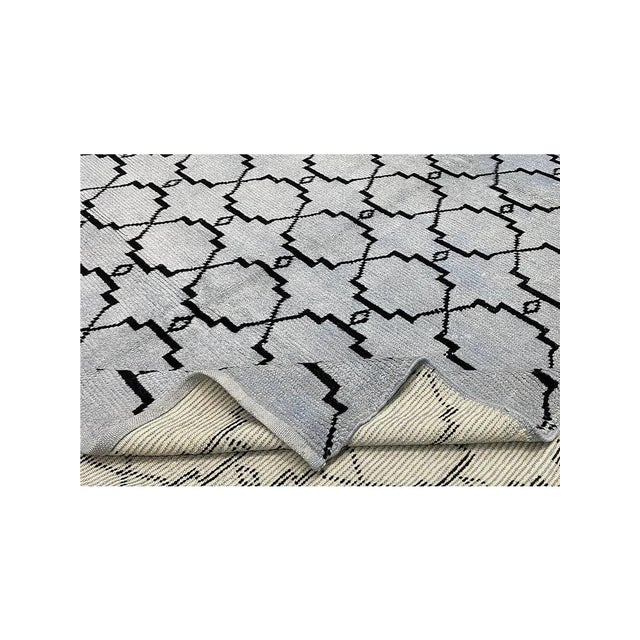 Handwoven Moroccan Style Area Rug 8x13 For Sale - Image 4 of 12