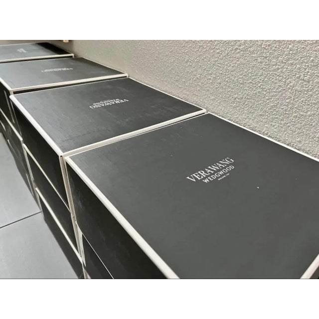 Wedgwood Designed by Vera Wang Grosgrain 6 Boxes of 4-Piece Place Setting Dinnerware Set- 24 Pieces Total For Sale - Image 12 of 12
