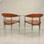 Animal Skin Pair of Vintage Cognac Leather P40 Chairs by Vegni & Gualtierotti for Fasem For Sale - Image 7 of 12