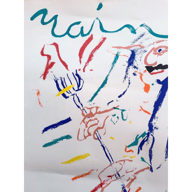 1970s Original Willem De Kooning’s Rainbow – Thelonious Monk, Devil at the Keyboard Poster For Sale - Image 9 of 12