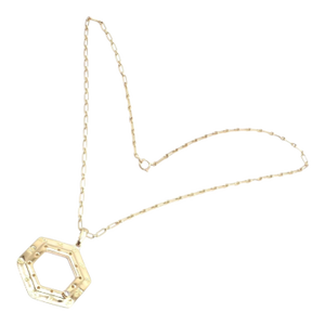 Vintage Cartier Zodiac Yellow Gold Diamond Pendant Link Chain Necklace