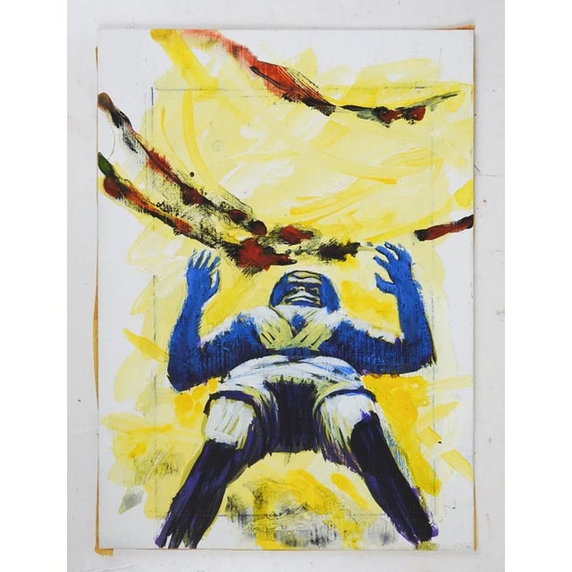 Mid-Century Modern Small Jack Gaughan Science Fiction Cover Art Painting For Sale - Image 3 of 3