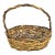 Vintage Rustic Willow Woven Branch Twig Basket For Sale - Image 9 of 9