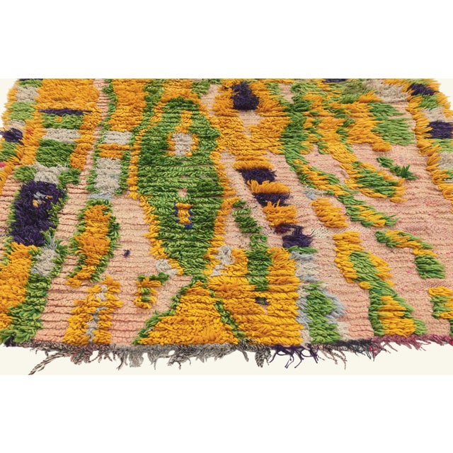 Berber Tribes of Morocco Vintage Azilal Moroccan Rug, 03'02 X 05'07 For Sale - Image 4 of 10