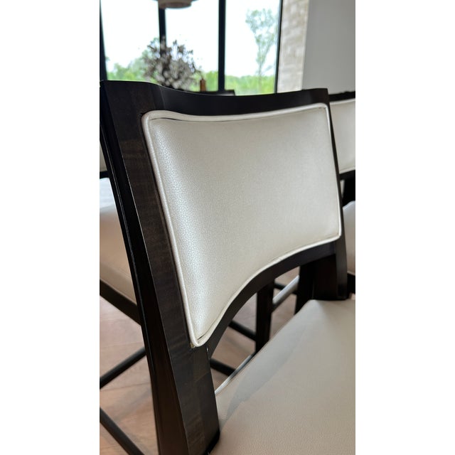 Brown Century Holly Hunt Bar Stools Set of 5 For Sale - Image 8 of 10