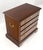 Late 20th Century Council Compact Mahogany 4 Chest Night Stand Side Table Mint For Sale - Image 5 of 16