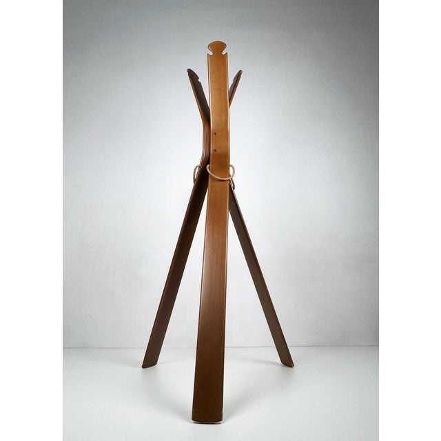 Mid-Century Modern Tripod Coat Rack by Giovanni Offredi for Crassevia, 1970s For Sale - Image 3 of 9