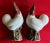 Large 18th Century Chinese Export Porcelain Cockerels or Roosters on Fitted Carved Wood Bases - a Pair For Sale - Image 12 of 13