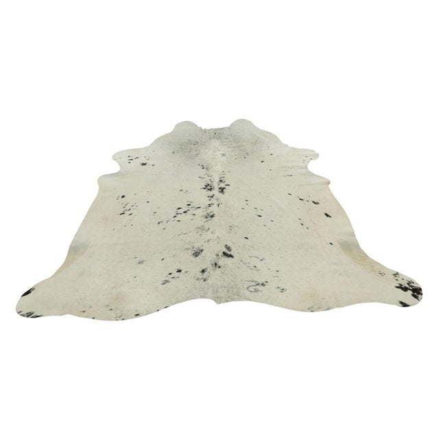 2010s Rug & Kilim’s Extra Large Cowhide Rug in Black, White and Cream Tones For Sale - Image 5 of 7