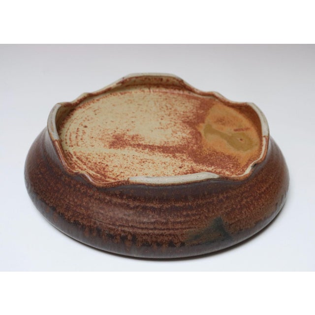 Large Vintage Studio Pottery Ombré Planter and Draining Saucer by Deanna Nichols For Sale - Image 16 of 18