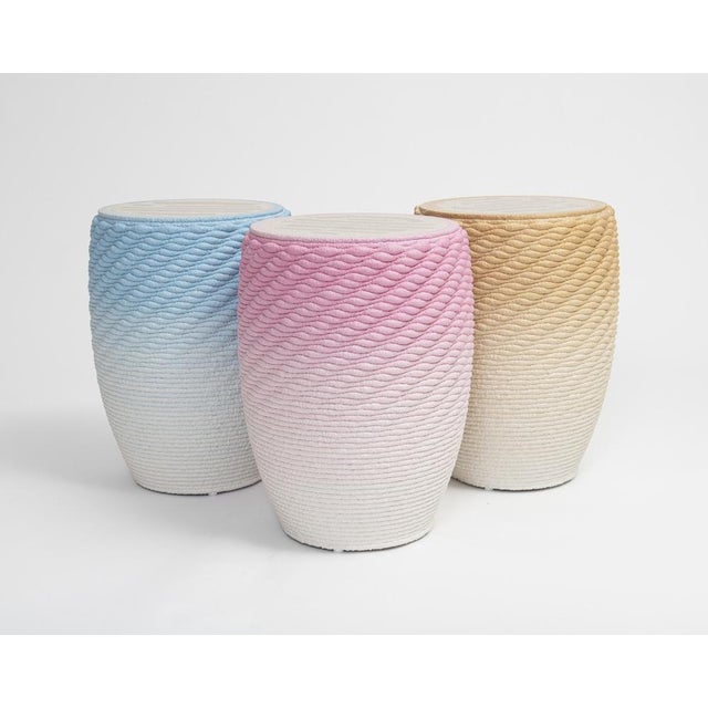 Sculpture Materials Metric Stool in Blue by Philipp Aduatz Design For Sale - Image 7 of 14