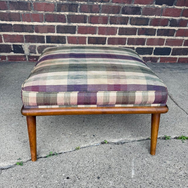 Brown t.h. Robsjohn-Gibbings for Widdicomb Chair and Ottoman For Sale - Image 8 of 12