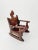 Antique Spanish Hand-Carved Wood Rocking Armchair, 1900s For Sale - Image 17 of 18