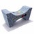 Solid and commanding, this ceramic bench carries a deep grey-black ground with a distinct linear energy running through...