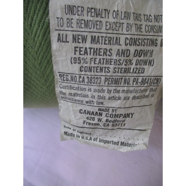 Textile Vintage Coastal Rainbow Fish & Coral Design Feather & Down Throw Pillow For Sale - Image 7 of 8