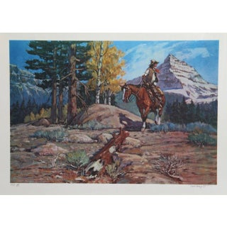 Noel Daggett, "A Last Look Back," Lithograph For Sale