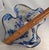 Vintage MCM Paul Bendzunas Signed 7" Studio Hand Blown Art Glass Blue Handkerchief Vase For Sale In Dallas - Image 6 of 6