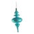 Tiffany's Color Hand Blown Round Glass Holiday Ornament For Sale