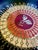 Metal Vintage Couroc Monterey Hollywood Regency Sunburst Charger Plate For Sale - Image 7 of 15