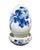 A magnificent Vintage Chinoiserie Blue and White Egg Shaped Water Fountain ,adorned with hand painting intricate...