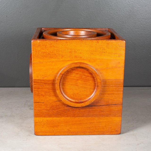 Mid-Century Jens Quistgaard for Dansk Cube Ice Bucket c.1960 For Sale In San Francisco - Image 6 of 8
