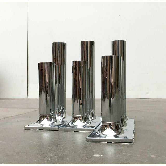 Mid-Century Space Age German Model A248 Chrome Ceiling or Wall Lamps by Rolf Krüger for Staff, 1960s, Set of 7 For Sale - Image 9 of 18