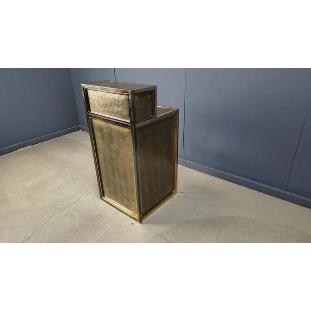 Hollywood Regency Vintage Brass Bar Counter by Belgochrom, 1970s For Sale - Image 3 of 18