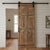 1920s Antique Carved Wood French Doors – Rustic Modern Double Doors 80x29 For Sale - Image 5 of 5