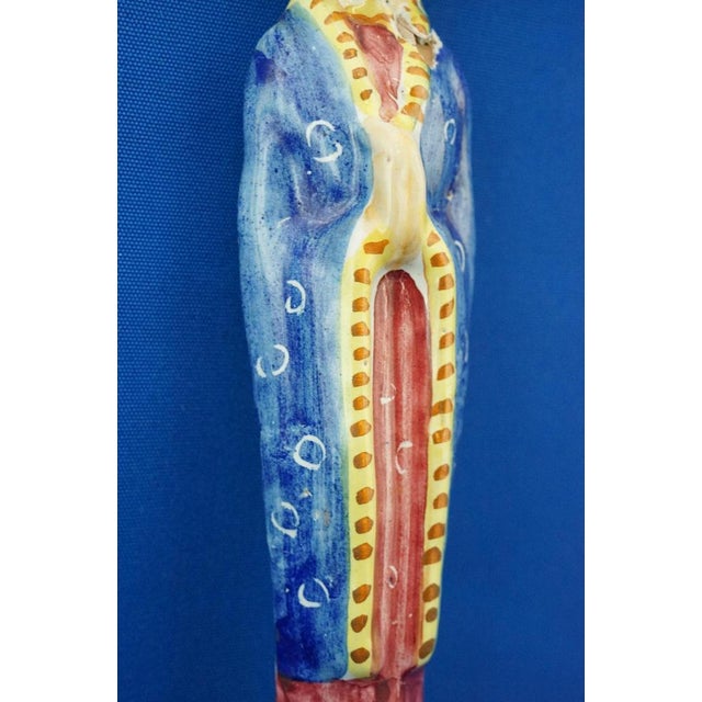 20th Century Ceramic Bas-Relief Plaque Madonna by Antonio Milani, Italy, 1920s For Sale - Image 13 of 18