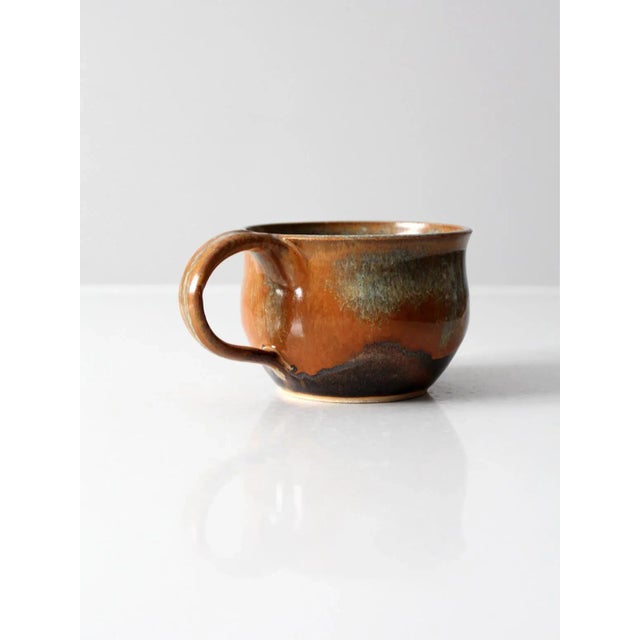 Vintage Studio Pottery Mug For Sale - Image 6 of 11