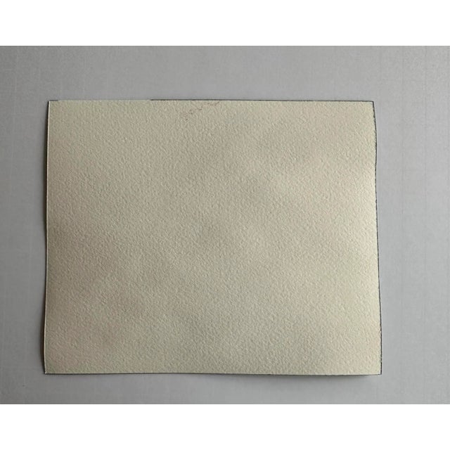 Traditional Signed Original Watercolor Landscape Painting by Nancy Smith “Mountain View” For Sale - Image 3 of 3