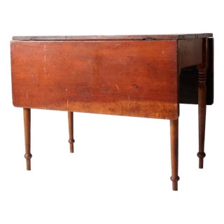 Antique Drop Leaf Console Table For Sale