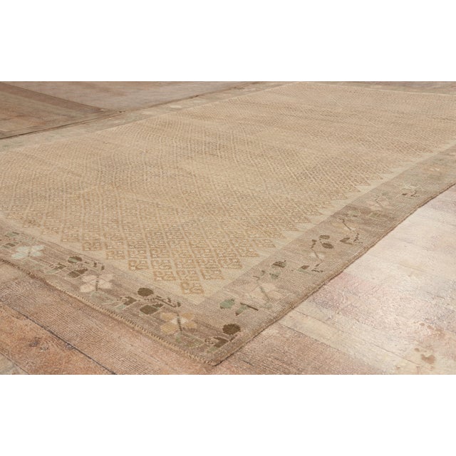 Camel Vintage Turkish Kars Rug, 06'02 X 09'07 For Sale - Image 8 of 10