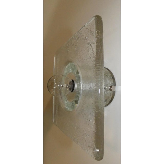 1960s Bulicante Glass Wall Lamp by Albano Poli for Poliarte Verona, Italy, 1960s, Set of 3 For Sale - Image 5 of 10