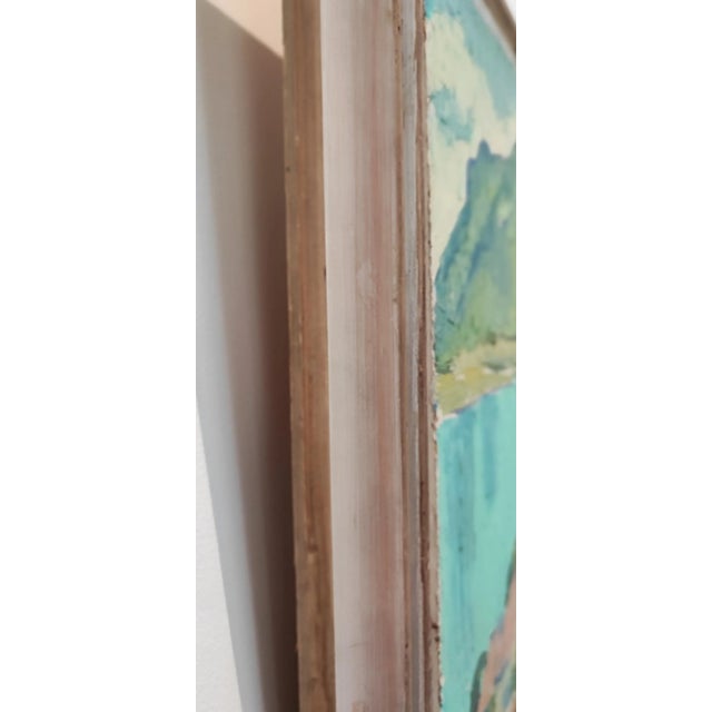 Percival Pernet, Lac d'Annecy, Oil on Wood, Framed For Sale - Image 9 of 12