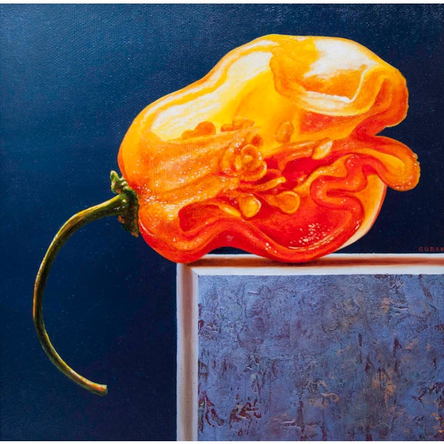 Habenero by Thane Gorek | Oil on canvas Still life of a habanero pepper. For Sale
