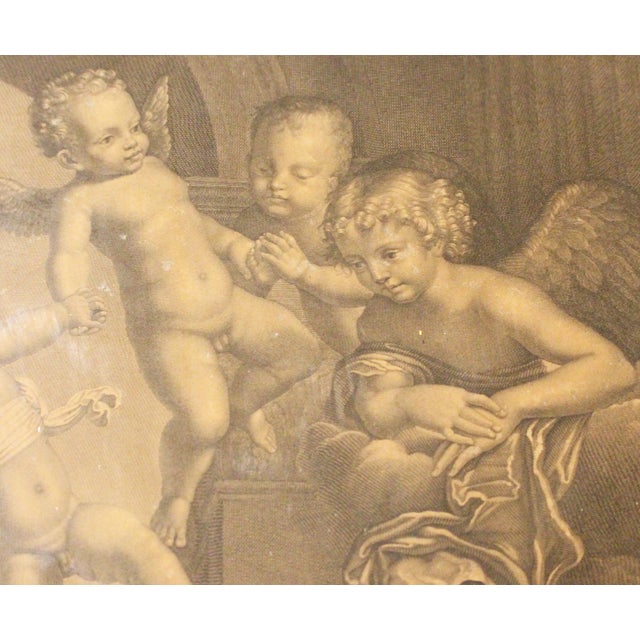 Circa 1820-50 Italian Copper Plate Engraving "The Last Communion of Saint Jerome" For Sale In Raleigh - Image 6 of 11