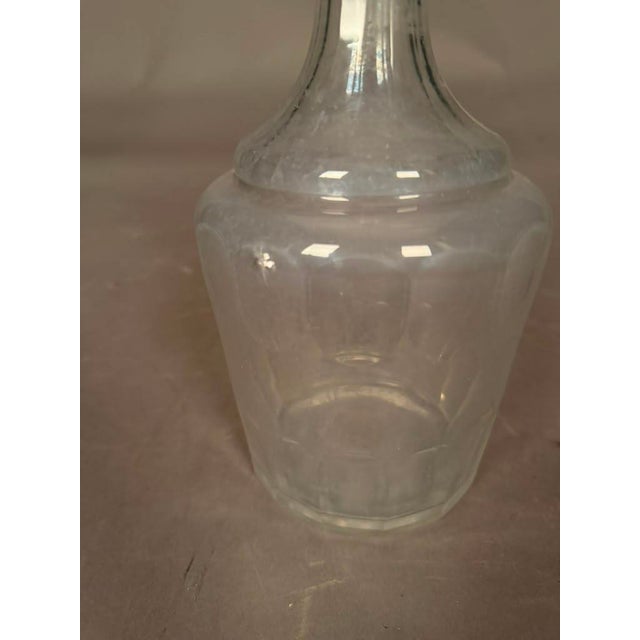 Glass English Cut Glass Decanting Bottle With Lid, Circa 1920s For Sale - Image 7 of 7