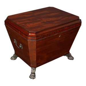 Antique Sarcophagus Cellarette, English, Wine Cooler, Storage Case, Georgian