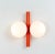 Mid-Century Orbital Wall Light in Orange attributed to Kaiser, Germany, 1970s For Sale - Image 9 of 11
