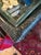 1980s Black Painted Rattan Console Table or Desk With Glass Top Inserts For Sale - Image 9 of 9
